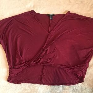 Forever 21 burgundy top